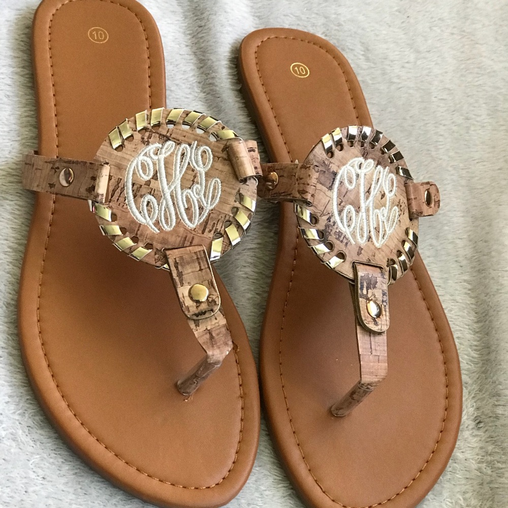 CHL Monogrammed Sandals